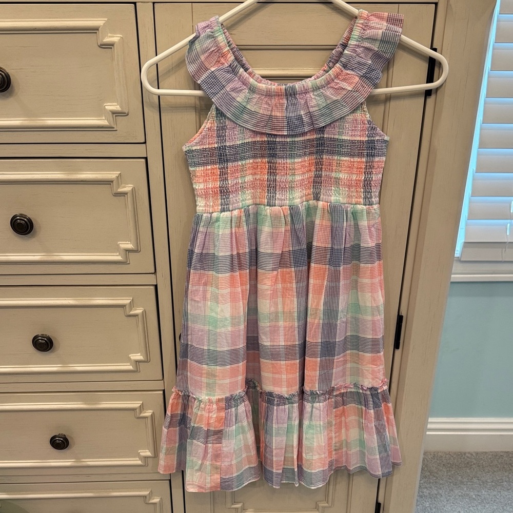Crewcuts Pastel Plaid Kids Dress